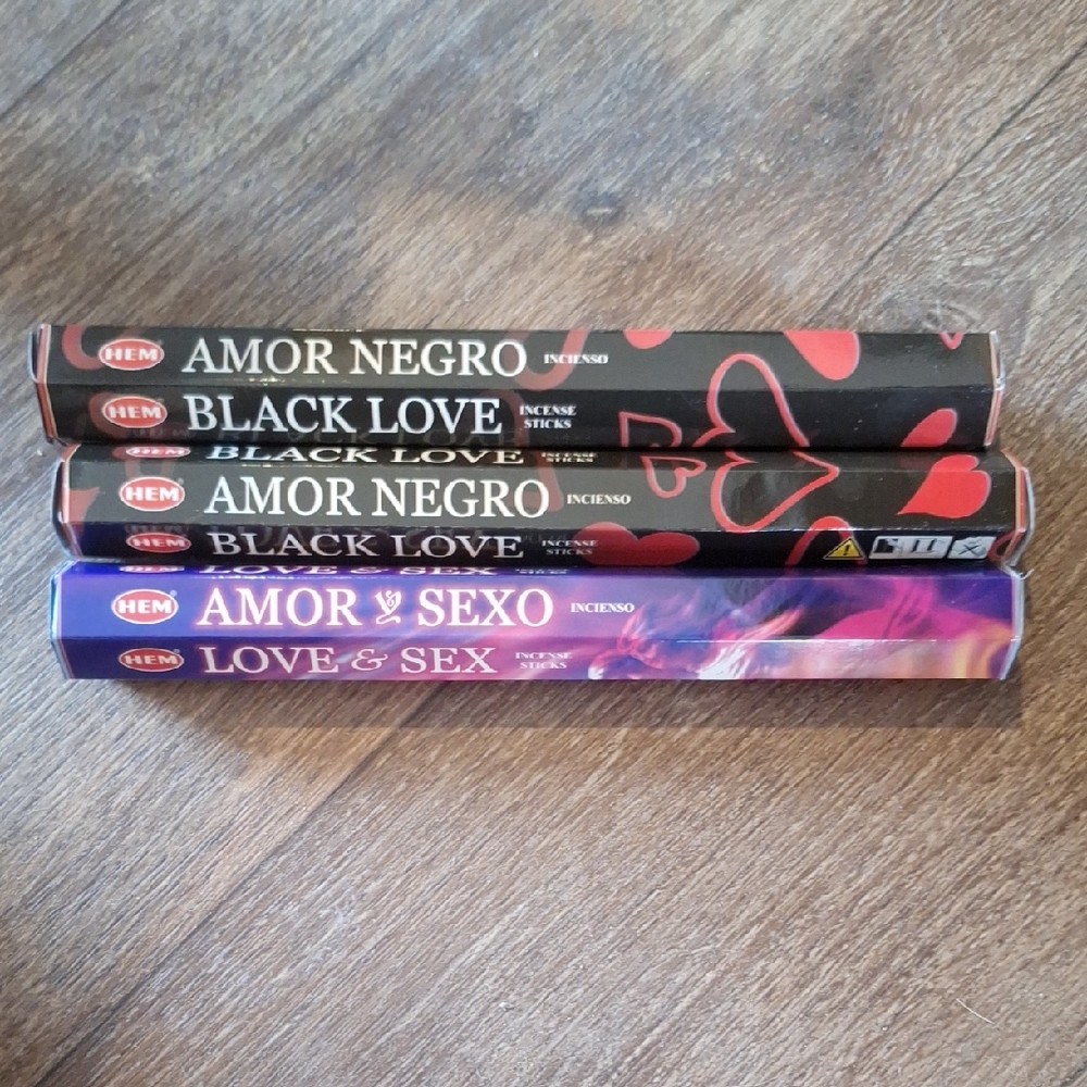 Hem Amor Negro and Love & Sex Incense Set
